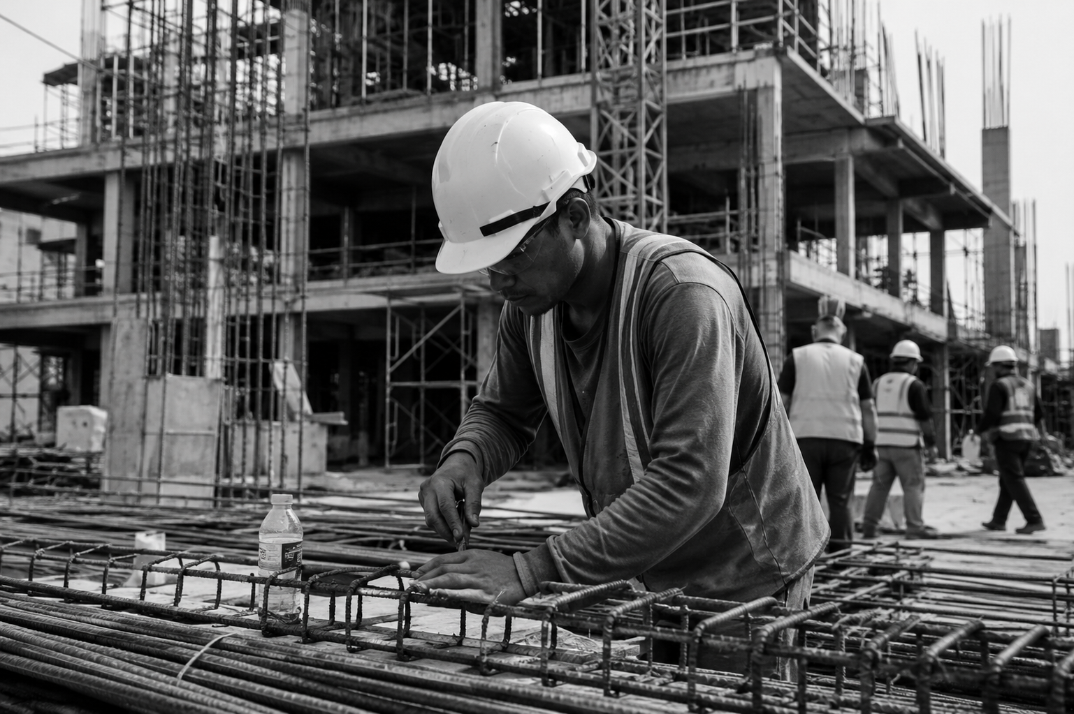 Construction workers at site